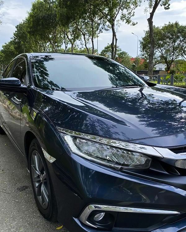 Honda Civic   G 1.8 AT 2019 - Cần bán lại xe Honda Civic G 1.8 AT sản xuất 2019, màu xanh lam 