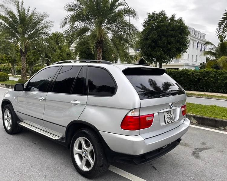 BMW X5     2004 - Cần bán BMW X5 đời 2004, màu bạc, nhập khẩu nguyên chiếc  