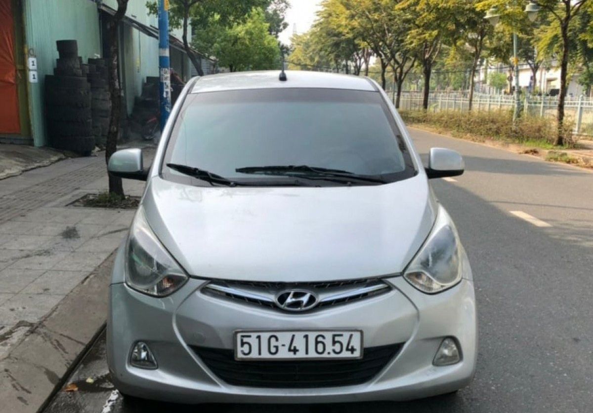 Hyundai Eon   0.8 MT   2012 - Cần bán lại xe Hyundai Eon 0.8 MT 2012, màu bạc, nhập khẩu 