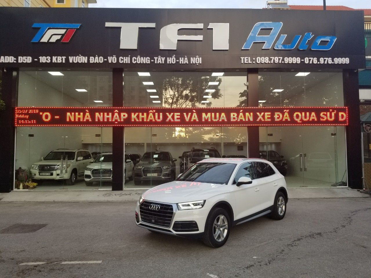 Audi Q5 2018 - Bán Audi Q5 sản xuất 2018, đăng ký 2019, màu trắng