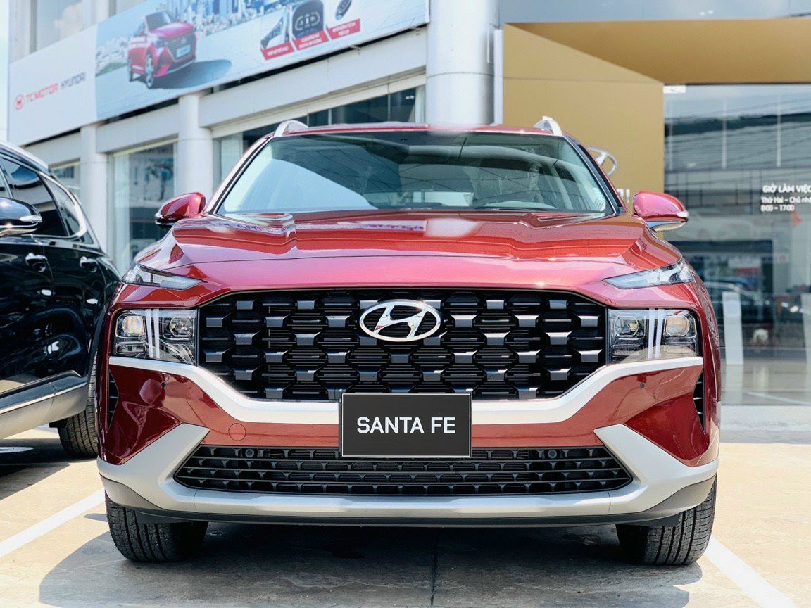 Hyundai Santa Fe    2021 - Bán ô tô Hyundai Santa Fe đời 2021, màu đỏ