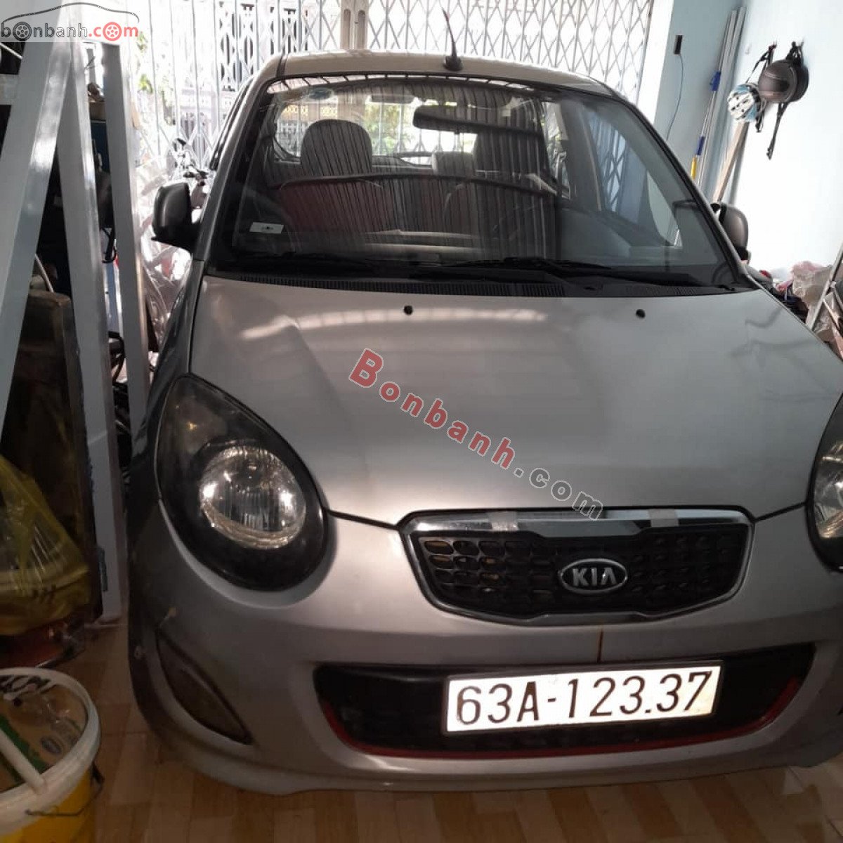 Kia Morning   EX 1.1 MT  2008 - Cần bán gấp Kia Morning EX 1.1 MT năm 2008, màu bạc ít sử dụng