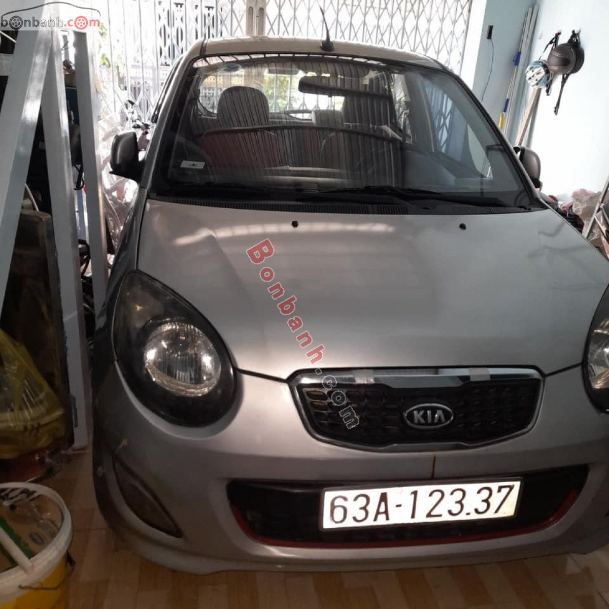 Kia Morning   EX 1.1 MT  2008 - Cần bán gấp Kia Morning EX 1.1 MT năm 2008, màu bạc ít sử dụng