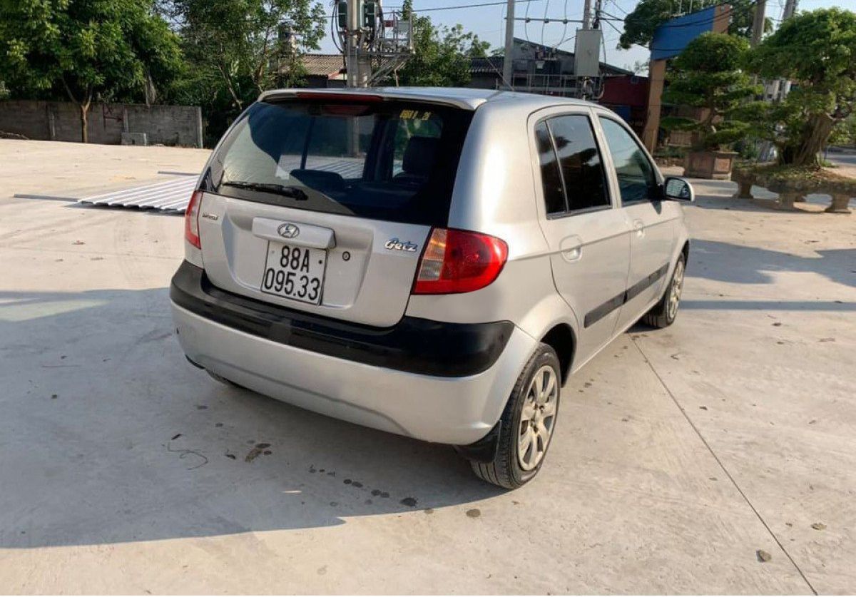 Hyundai Getz   1.1 MT  2009 - Bán xe Hyundai Getz 1.1 MT 2009, màu bạc, xe nhập