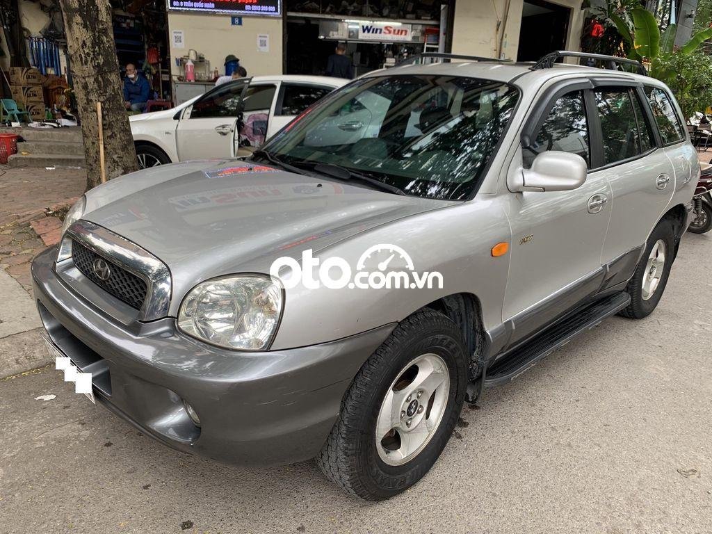 Hyundai Santa Fe 2003 - Cần bán Hyundai Santa Fe sản xuất năm 2003, màu bạc, nhập khẩu, giá chỉ 225 triệu