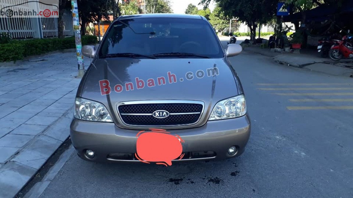 Kia Carnival   GS 2.5 AT  2008 - Bán xe Kia Carnival GS 2.5 AT đời 2008, màu xám