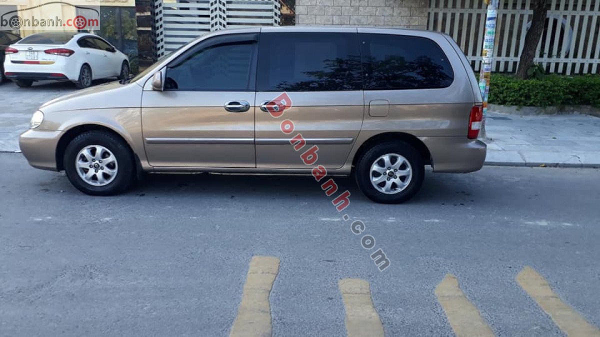 Kia Carnival   GS 2.5 AT  2008 - Bán xe Kia Carnival GS 2.5 AT đời 2008, màu xám