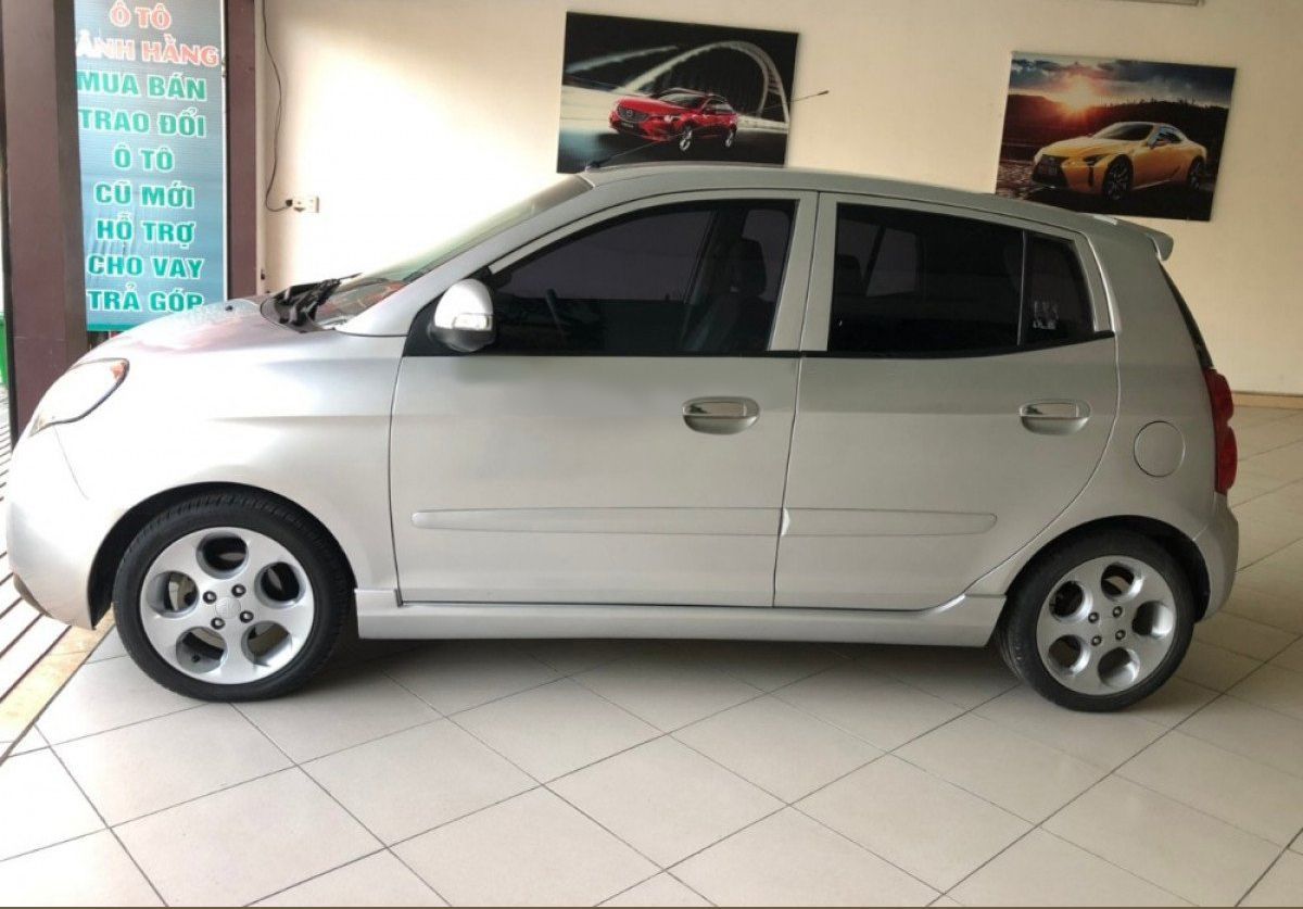 Kia Morning   1.0 SLX  2008 - Cần bán lại xe Kia Morning 1.0 SLX năm sản xuất 2008, màu bạc, xe nhập