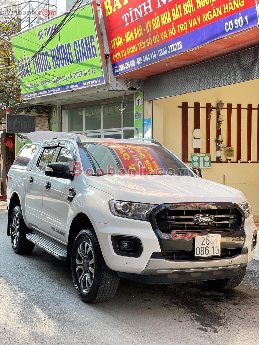 Ford Ranger   Wildtrak 2.0 AT 4x4  2019 - Cần bán lại xe Ford Ranger Wildtrak 2.0 AT 4x4 năm sản xuất 2019, màu trắng, nhập khẩu, giá tốt