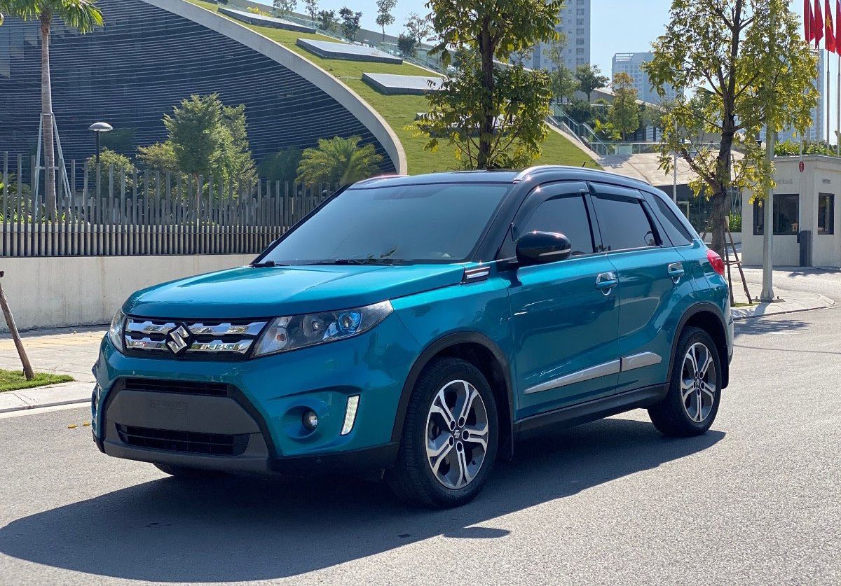 Suzuki Vitara   1.6AT  2016 - Bán xe Suzuki Vitara 1.6AT đời 2016, màu xanh lam, xe nhập