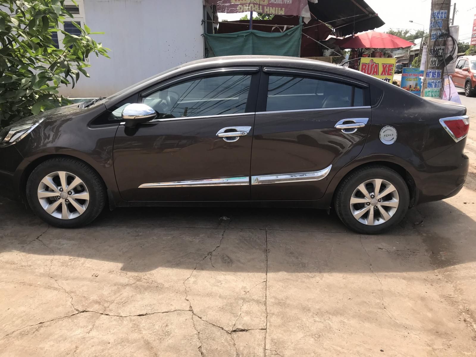 Kia Rio   1.4 AT  2015 - Cần bán lại xe Kia Rio 1.4 AT sản xuất 2015, màu đen, nhập khẩu  