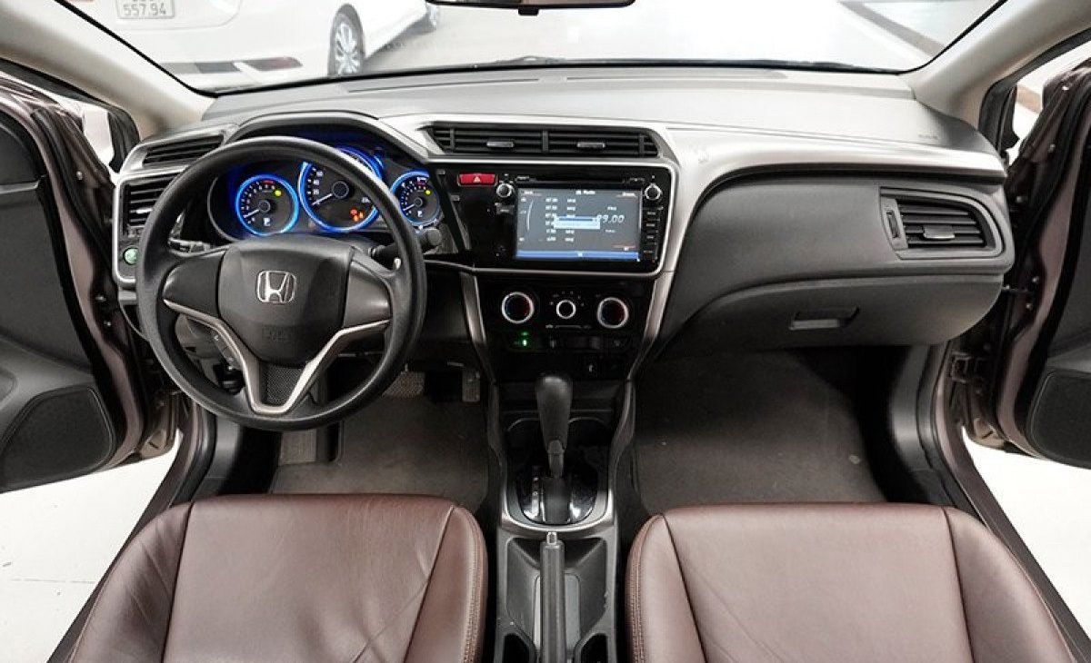 Honda City   CVT 2015 - Cần bán lại xe Honda City CVT 2015, màu nâu, 399 triệu