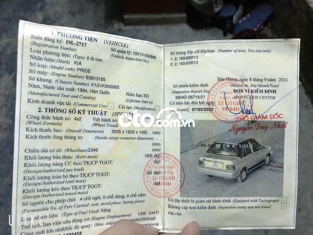 Kia Pride 1994 - Cần bán Kia Pride năm sản xuất 1994, màu bạc, nhập khẩu, 29 triệu