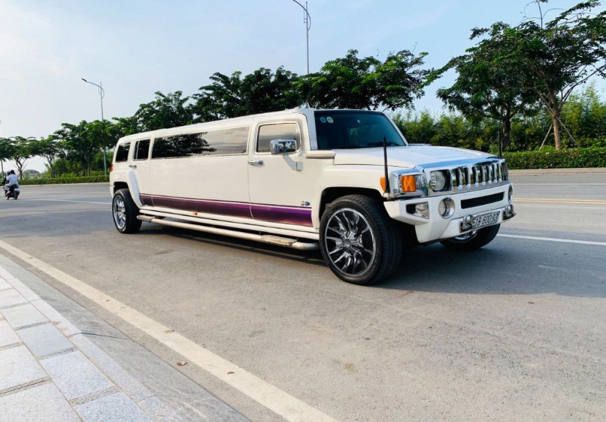 Hummer H3 Limousine 3.7 AT 2007 - Bán Hummer H3 Limousine 3.7 AT sản xuất năm 2007, màu trắng, nhập khẩu