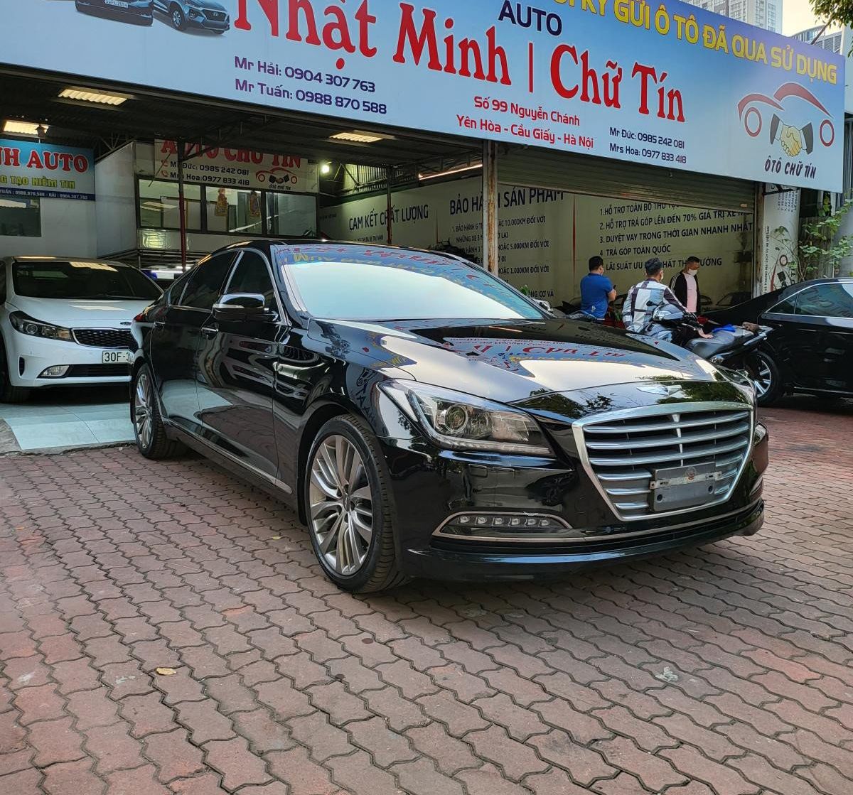 Hyundai Genesis   3.3AT 2016 - Cần bán xe Hyundai Genesis 3.3AT năm 2016, màu đen, xe nhập