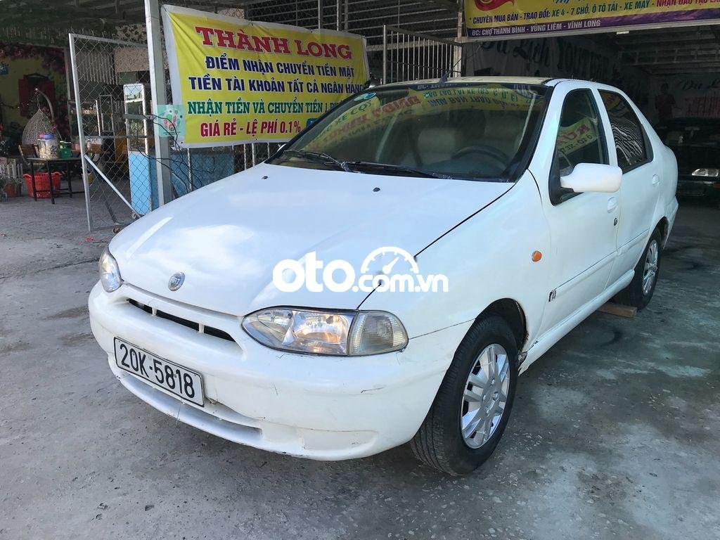 Fiat Siena 1.3  2001 - Cần bán lại xe Fiat Siena 1.3 sản xuất 2001, màu trắng, nhập khẩu nguyên chiếc