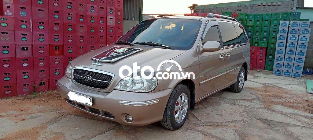 Kia Carnival    AT 2008 - Cần bán gấp Kia Carnival AT năm 2008, màu xám, 220 triệu