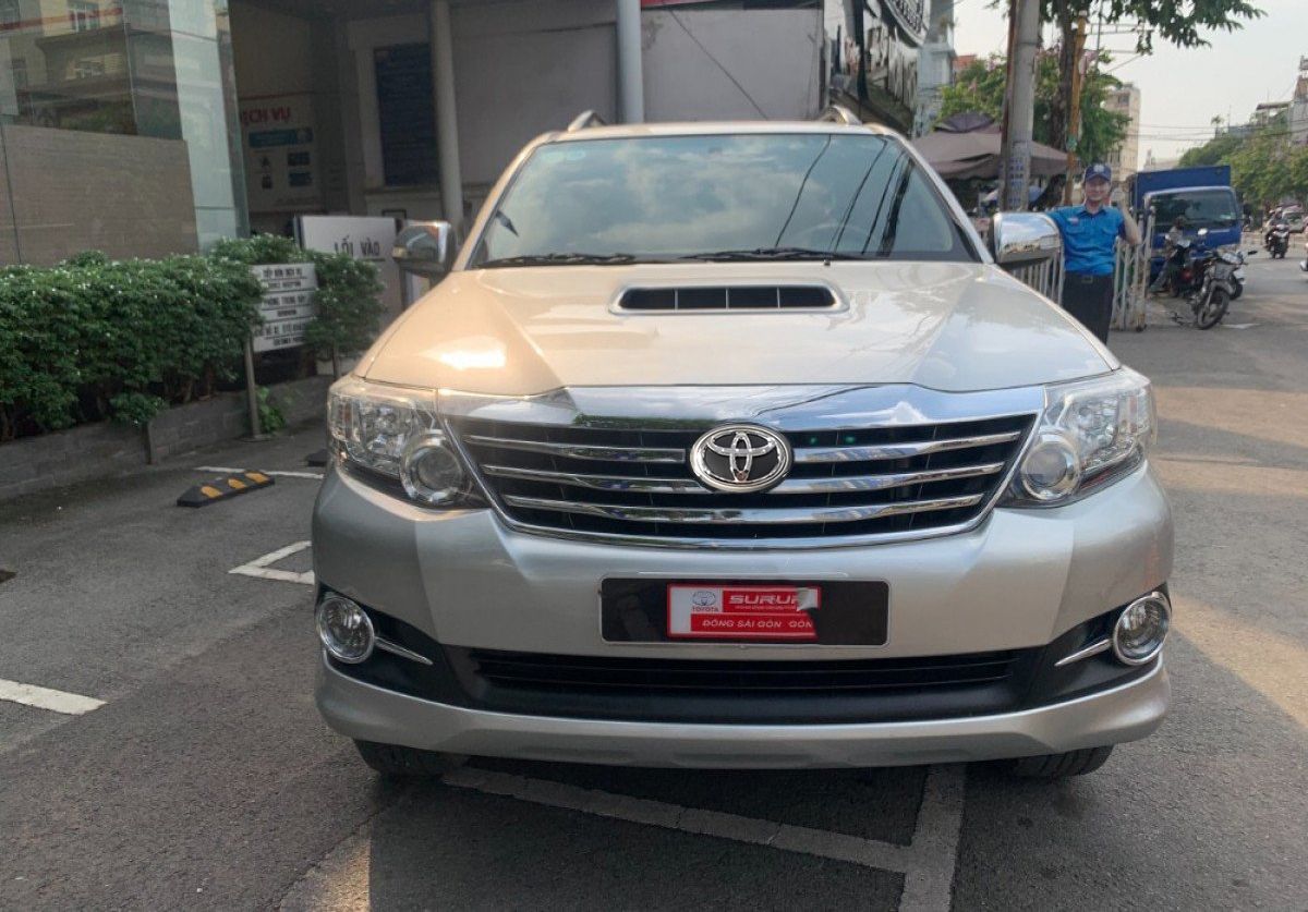 Toyota Fortuner G 2015 - Cần bán lại xe Toyota Fortuner G năm sản xuất 2015, màu bạc