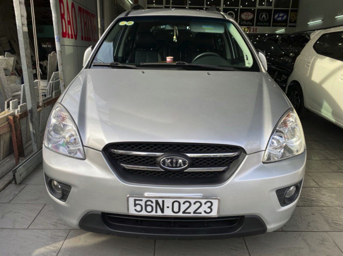 Kia Carens   SX 2.0 AT  2009 - Bán Kia Carens SX 2.0 AT năm 2009, màu bạc, 265tr