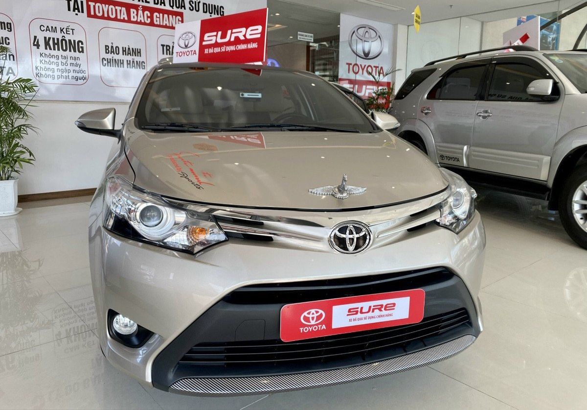 Toyota Vios   1.5 G   AT 2017 - Cần bán Toyota Vios 1.5 G AT năm sản xuất 2017, màu vàng cát 