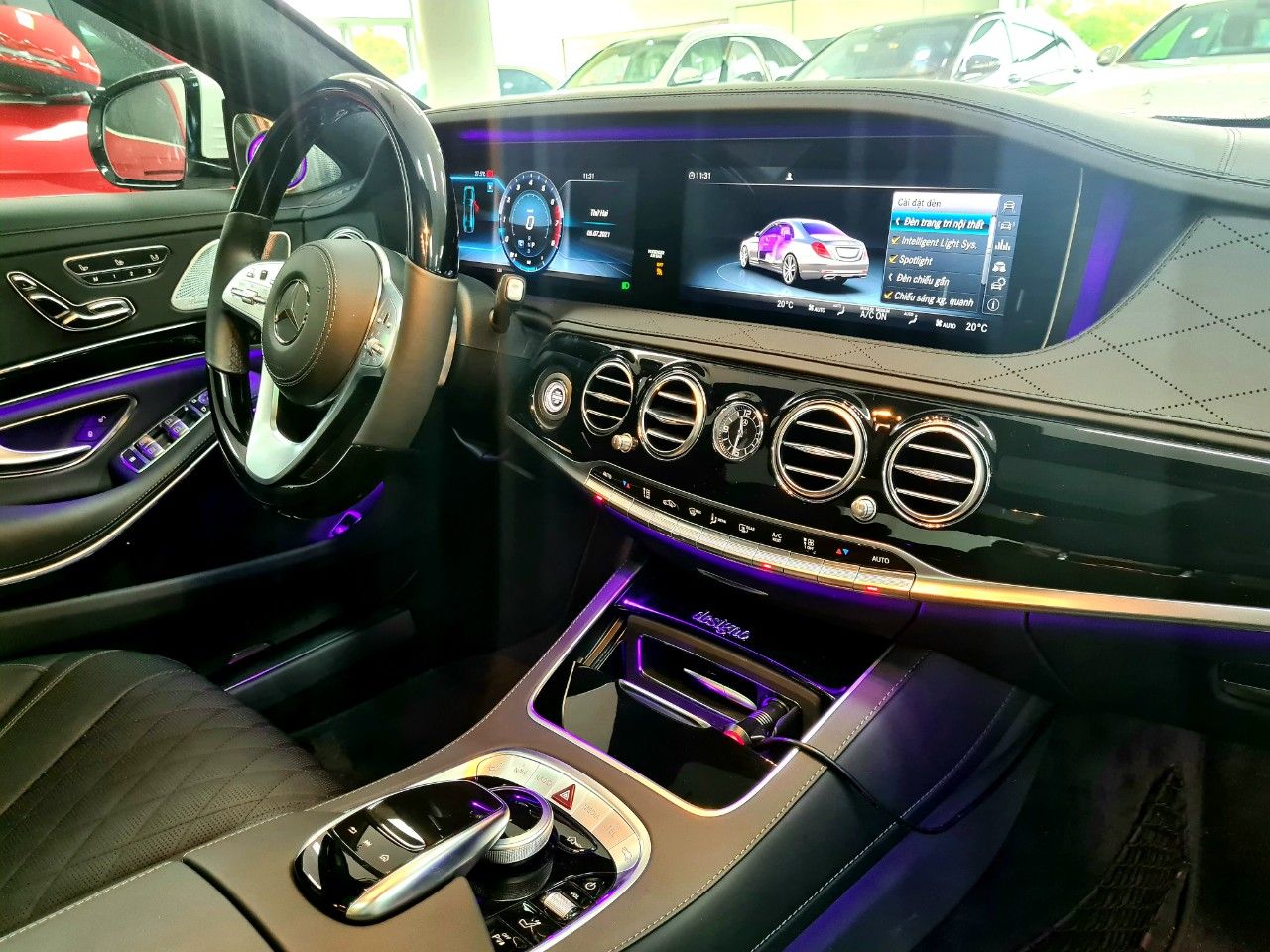 Mercedes-Benz S450  Luxury 2020 - Mercedes-Benz S450 Luxury cũ, màu trắng, lướt 1.000 km chính hãng