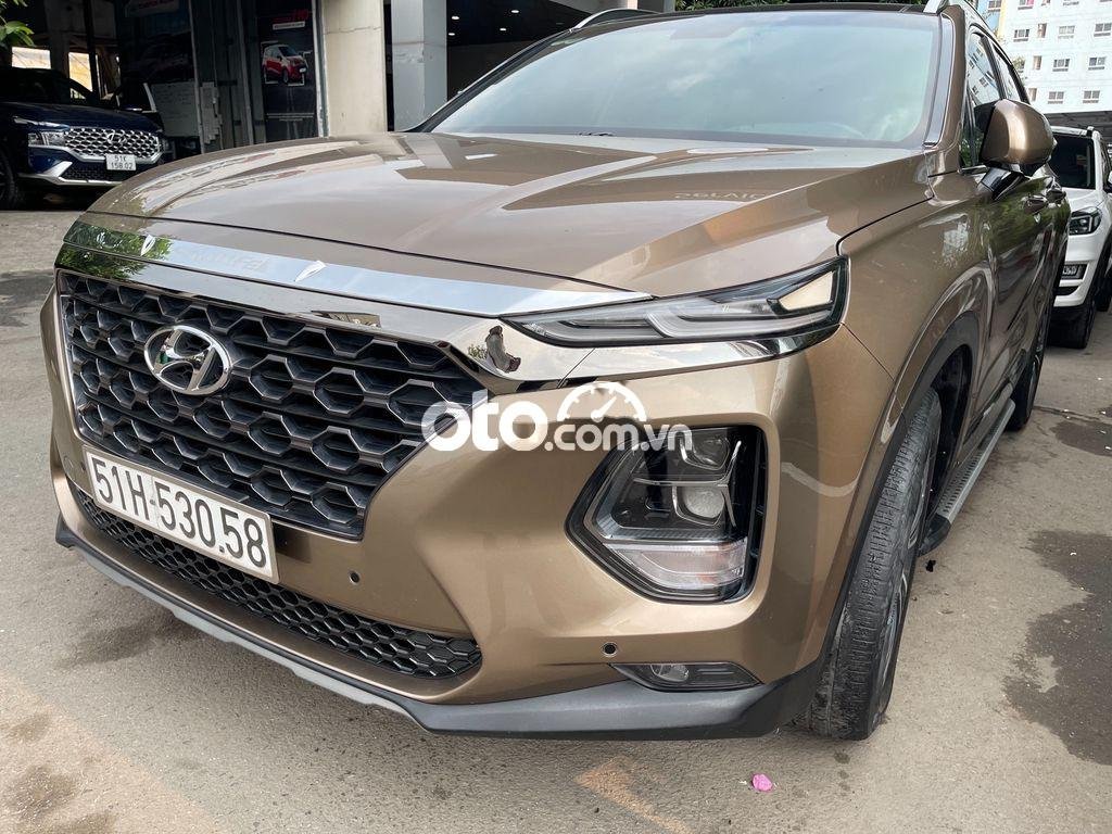 Hyundai Santa Fe 2.2D Premium 2019 - Bán ô tô Hyundai Santa Fe 2.2D Premium sản xuất năm 2019, màu vàng cát