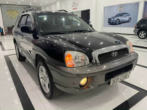 Hyundai Santa Fe Gold  2004 - Cần bán gấp Hyundai Santa Fe Gold sản xuất năm 2004, màu đen, nhập khẩu Hàn Quốc