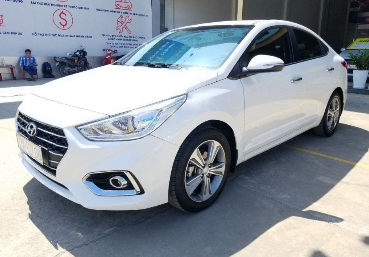 Hyundai Accent   1.4L AT   2019 - Cần bán Hyundai Accent 1.4L AT năm 2019, màu trắng  