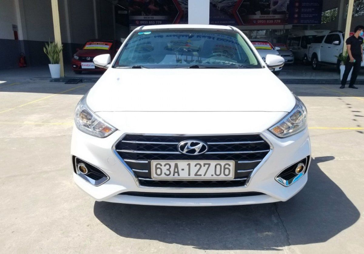 Hyundai Accent   1.4L AT   2019 - Cần bán Hyundai Accent 1.4L AT năm 2019, màu trắng  