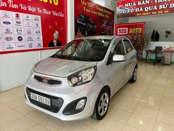 Kia Morning 1.1MT 2015 - Cần bán xe Kia Morning 1.1MT năm sản xuất 2015, màu bạc  