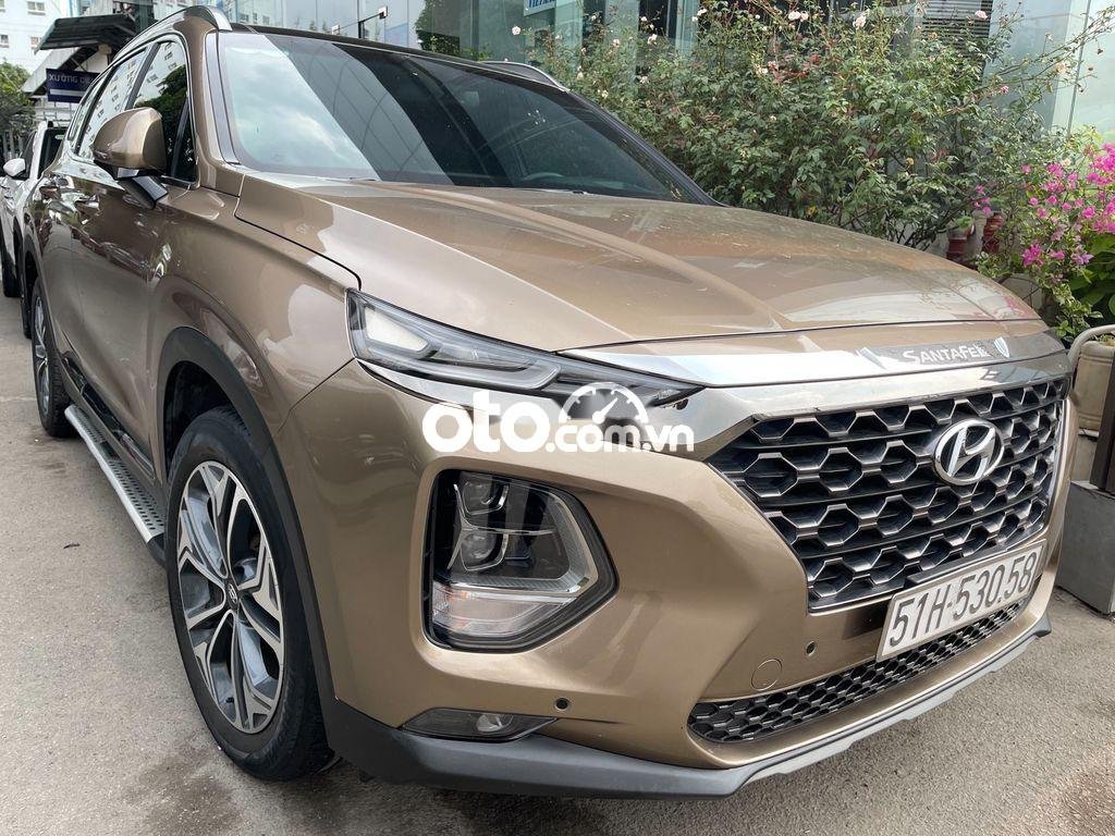 Hyundai Santa Fe 2.2D Premium 2019 - Bán ô tô Hyundai Santa Fe 2.2D Premium sản xuất năm 2019, màu vàng cát