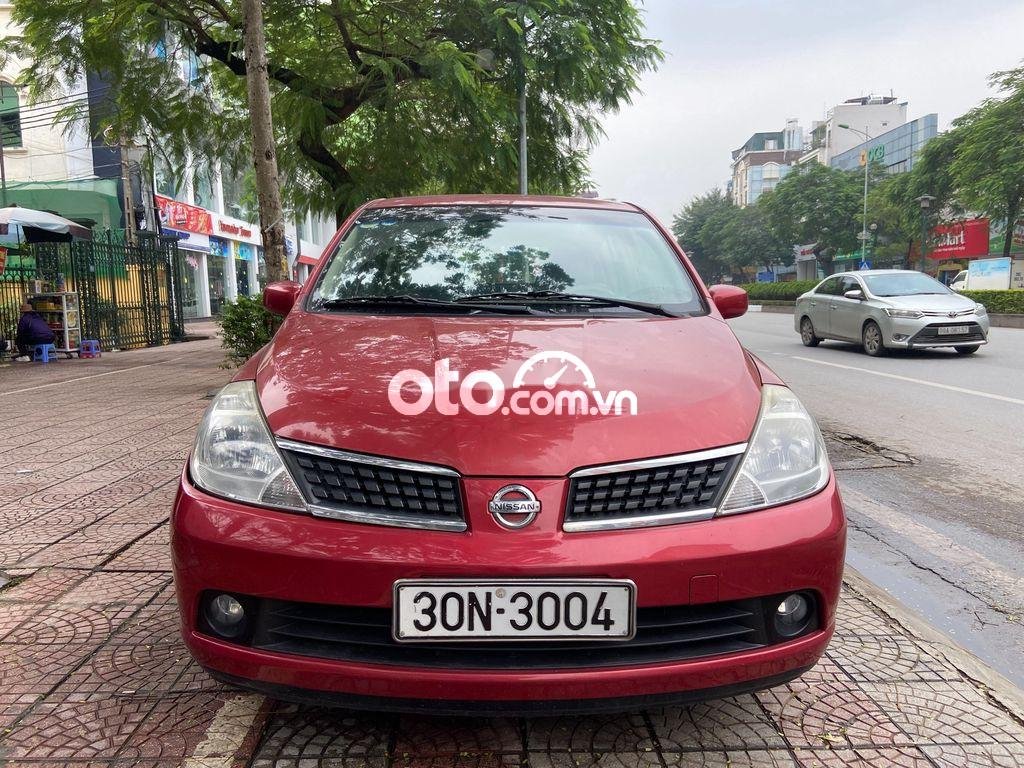 Nissan Tiida   AT   2007 - Bán xe Nissan Tiida AT sản xuất năm 2007, màu đỏ, nhập khẩu  