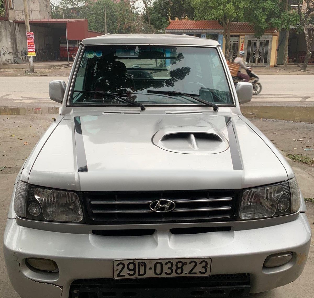 Hyundai Galloper   MT   2003 - Xe Hyundai Galloper MT sản xuất năm 2003, màu bạc, nhập khẩu, giá 98tr