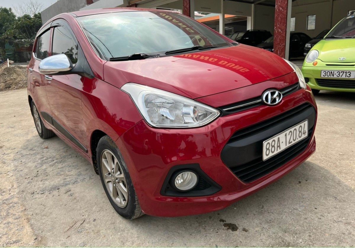 Hyundai Grand i10 1.0 AT 2015 - Bán Hyundai Grand i10 1.0 AT năm sản xuất 2015, màu đỏ, nhập khẩu số tự động