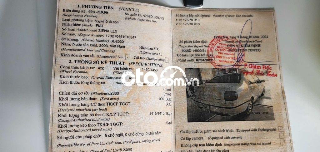 Fiat Siena 2004 - Cần bán xe Fiat Siena năm sản xuất 2004, màu trắng