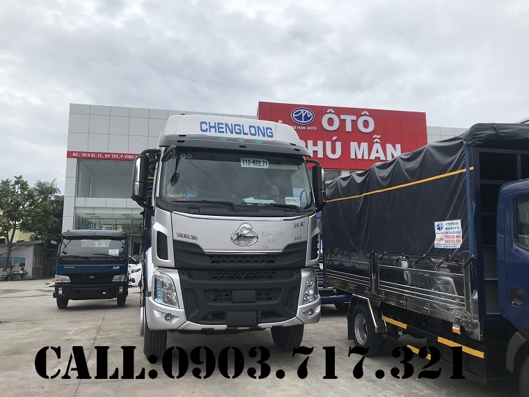 Xe tải 5 tấn - dưới 10 tấn 2021 - Xe tải Chenglong 3 chân mới cầu lết 6x2 thùng dài 9m9