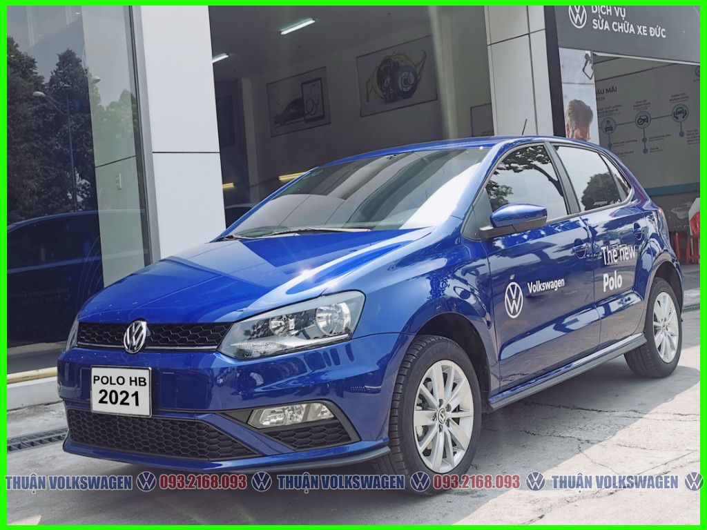 Volkswagen Polo 2021 - Polo Hatchback màu xanh - Xe phù hợp đô thị gia đình nhỏ và phái Nữ - gọi Mr Thuận báo giá tốt hôm nay