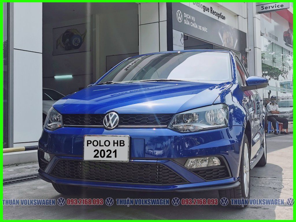 Volkswagen Polo 2021 - Polo Hatchback màu xanh - Xe phù hợp đô thị gia đình nhỏ và phái Nữ - gọi Mr Thuận báo giá tốt hôm nay