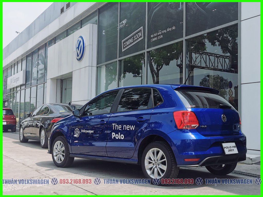 Volkswagen Polo 2021 - Polo Hatchback màu xanh - Xe phù hợp đô thị gia đình nhỏ và phái Nữ - gọi Mr Thuận báo giá tốt hôm nay