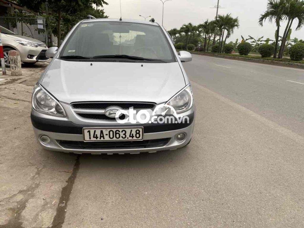 Hyundai Getz 2008 - Bán Hyundai Getz 1.1MT sản xuất năm 2008, màu bạc, nhập khẩu