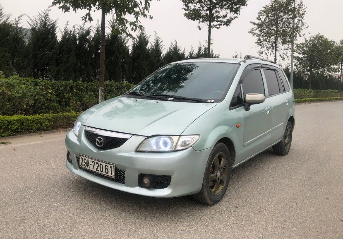 Mazda Premacy 1.8AT  2003 - Bán xe Mazda Premacy 1.8AT sản xuất năm 2003, màu xanh, giá tốt