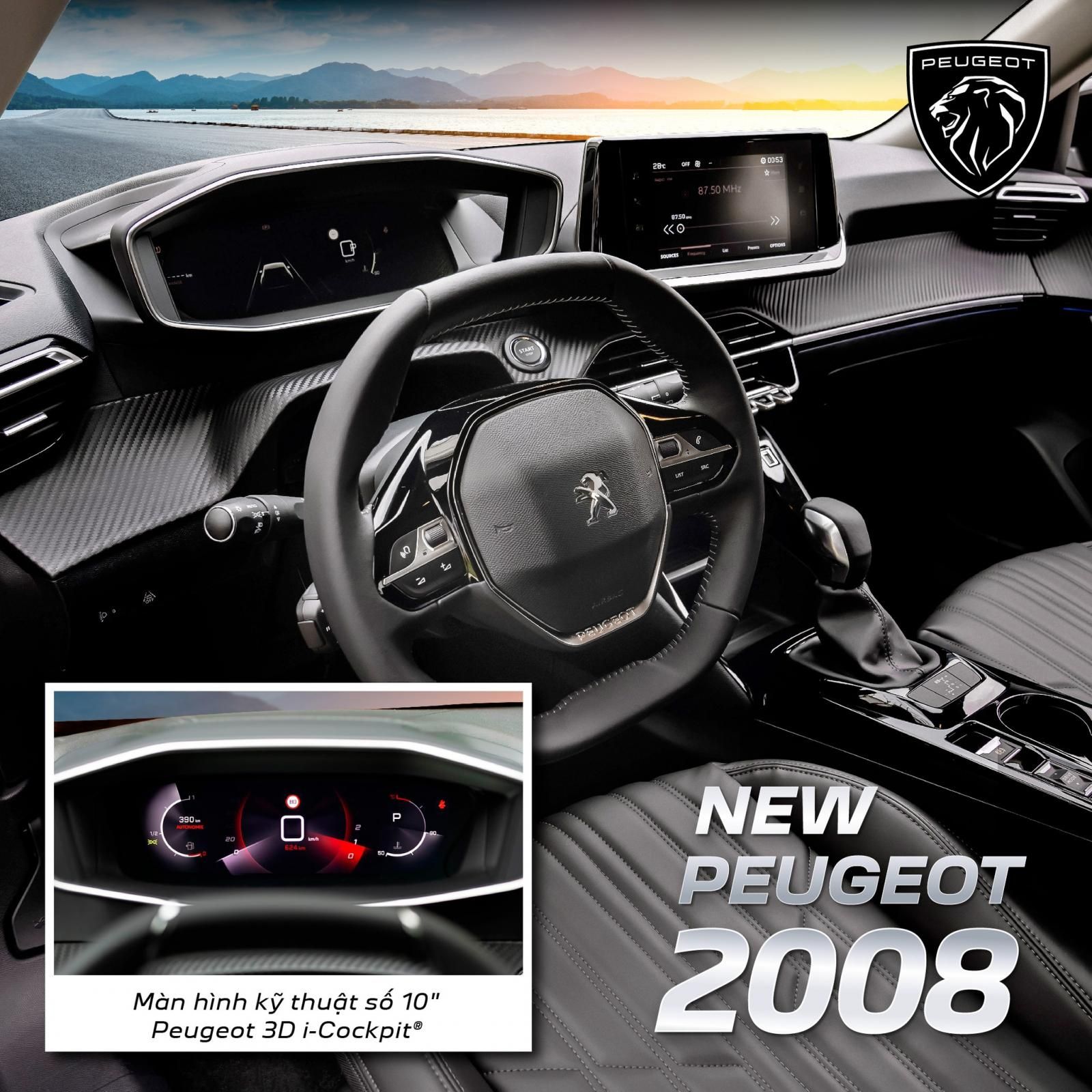 Peugeot 2008 2022 - Peugeot 2008 -chỗ đẳng cấp Châu Âu, giảm 50% trước bạ, tặng bảo hiểm thân vỏ, trả góp lên đến 85%