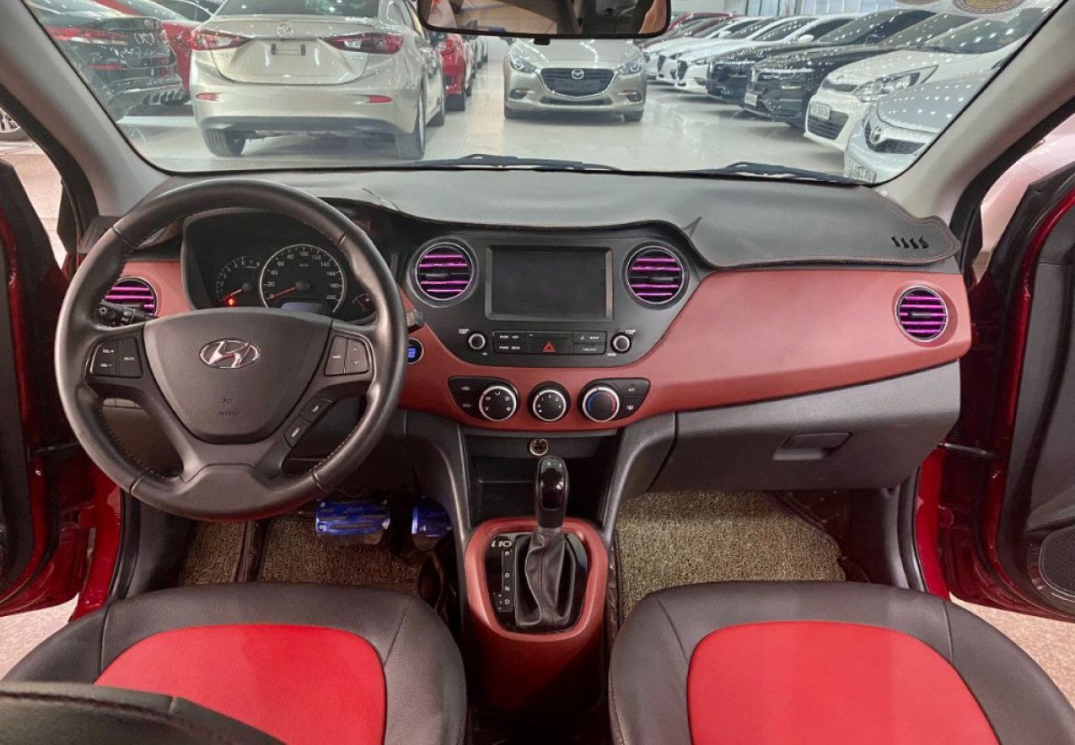 Hyundai Grand i10 2019 - Bán xe Hyundai Grand i10 1.2AT năm 2019, màu đỏ số tự động, giá tốt