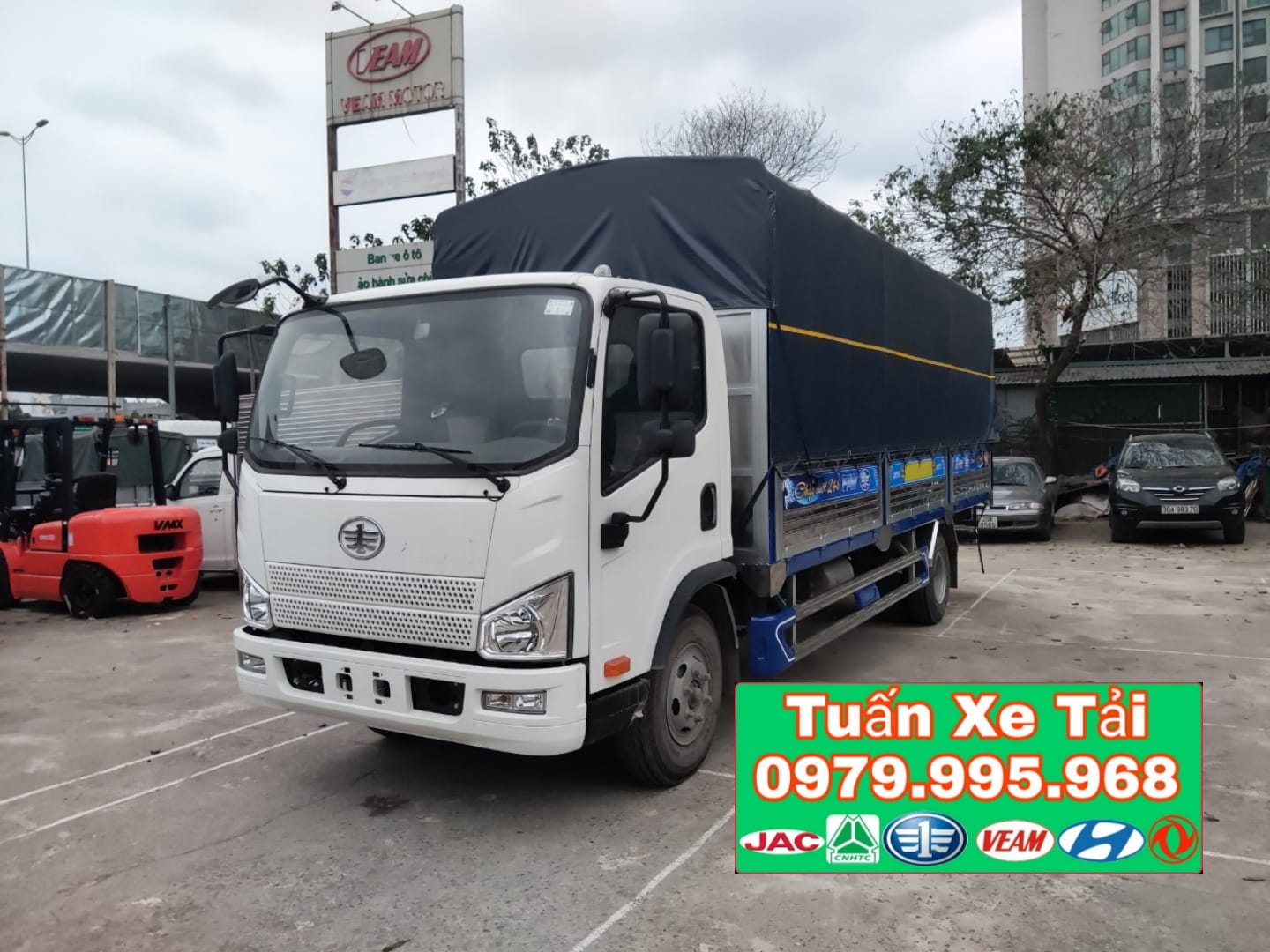 Howo La Dalat 2022 - Xe tải Faw 8 tấn thùng mui bạt dài 6m2 động cơ Weichai 140PS