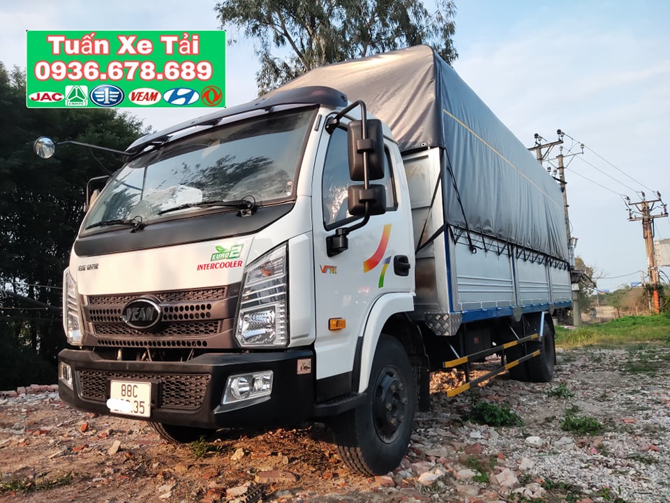 Hãng khác 2017 - Bán xe tải Veam VT751 tải trọng 7.1 tấn thùng 6m, động cơ cầu số Hyundai