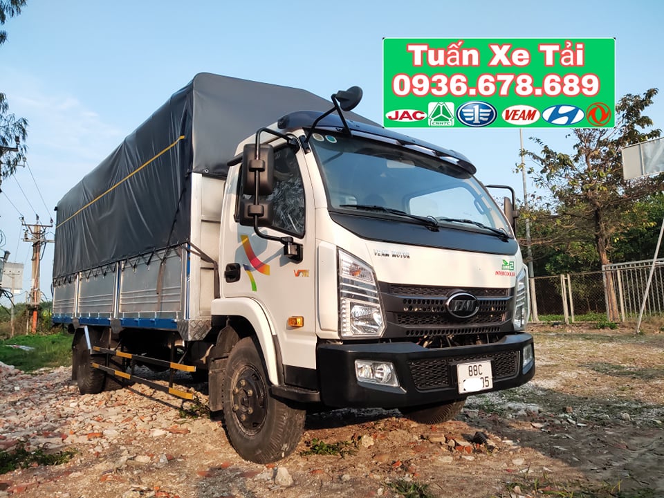 Hãng khác 2017 - Bán xe tải Veam VT751 tải trọng 7.1 tấn thùng 6m, động cơ cầu số Hyundai