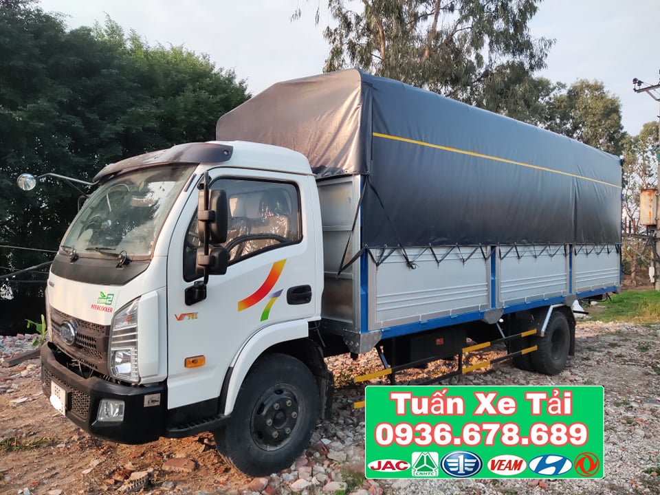 Hãng khác 2017 - Bán xe tải Veam VT751 tải trọng 7.1 tấn thùng 6m, động cơ cầu số Hyundai