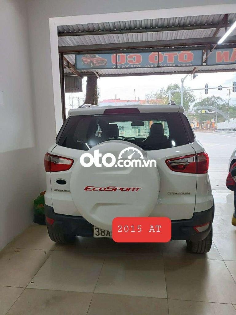 Ford EcoSport 2015 - Cần bán lại xe Ford EcoSport Titanium 1.5L AT sản xuất năm 2015, màu trắng, giá 425tr