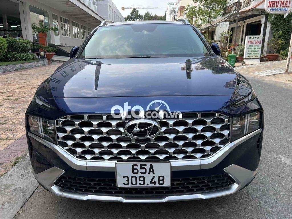 Hyundai Santa Fe 2021 - Bán ô tô Hyundai Santa Fe 2.5L xăng, cao cấp năm 2021, màu xanh lam