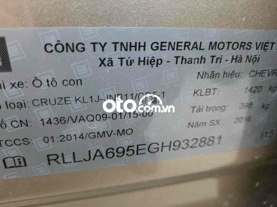 Chevrolet Cruze 2016 - Bán Chevrolet Cruze LTZ năm sản xuất 2016 giá cạnh tranh